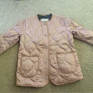 Abercrombie & Fitch Light Pink Quilted Puffer Jacket